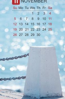 2017年11月唯美自然风光日历-4