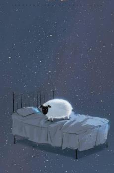 唯美梦幻晚安插画-1