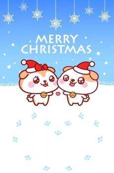 可爱卡通快乐圣诞锁屏-2