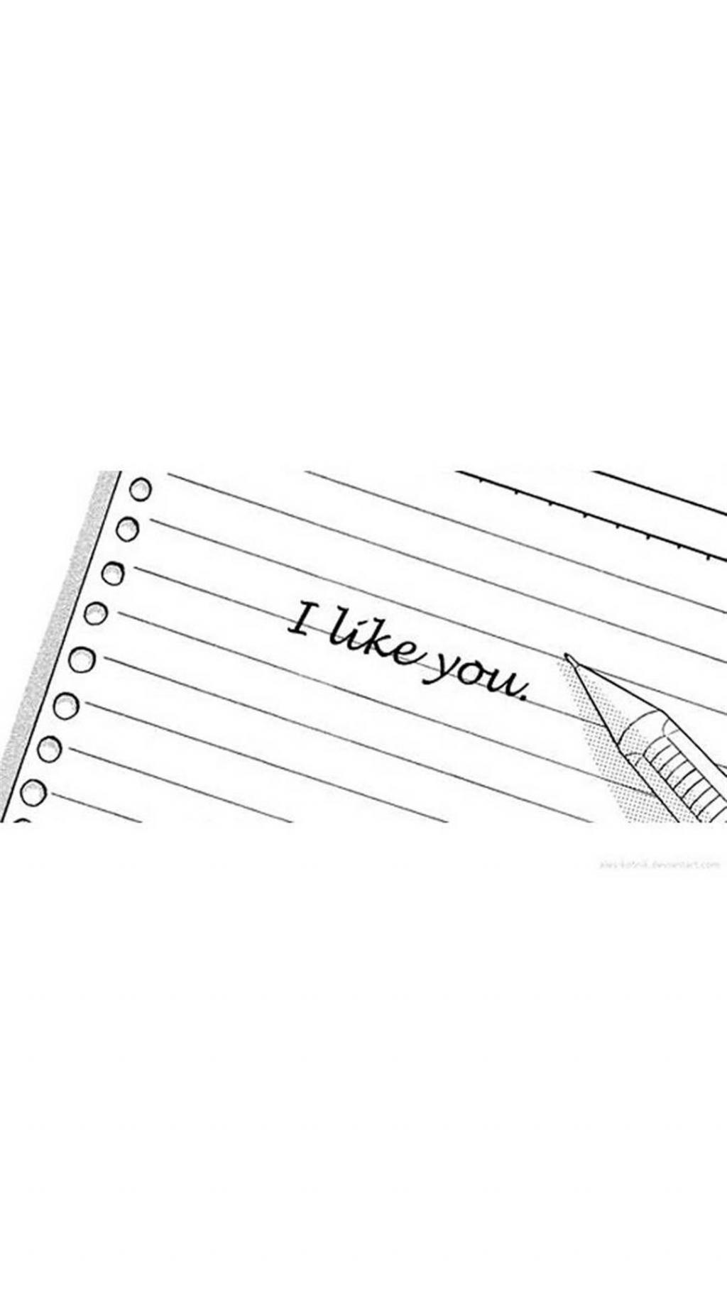 黑白线条简约手机锁屏