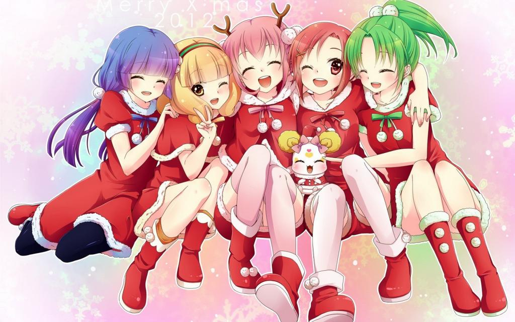 圣诞节动漫美女