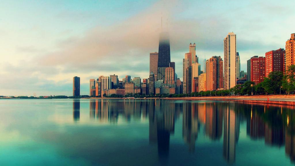 美国伊利诺伊州城市风光