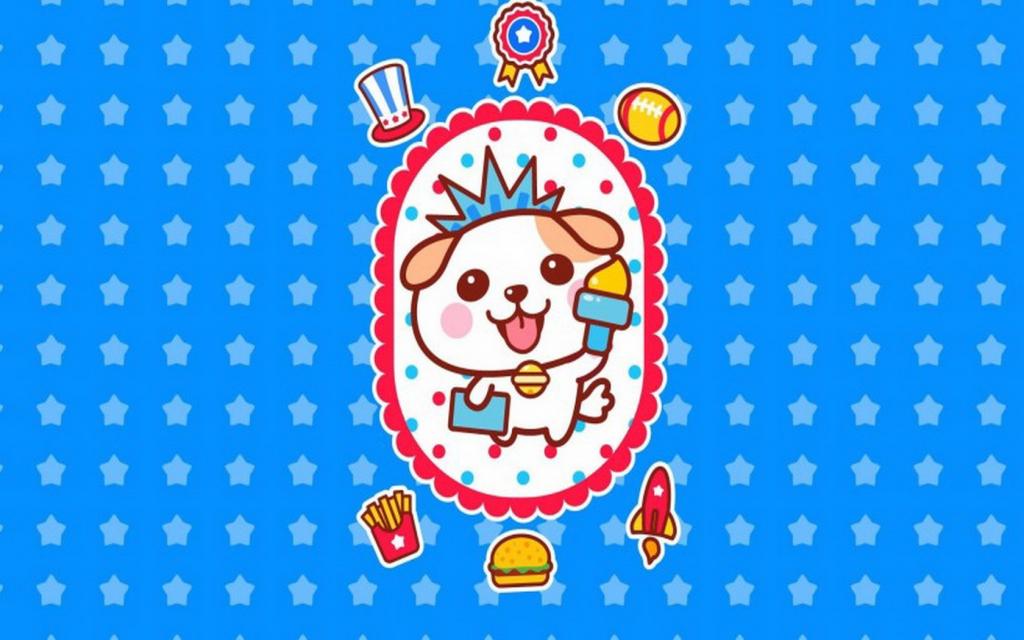 萌趣秋田君卡通