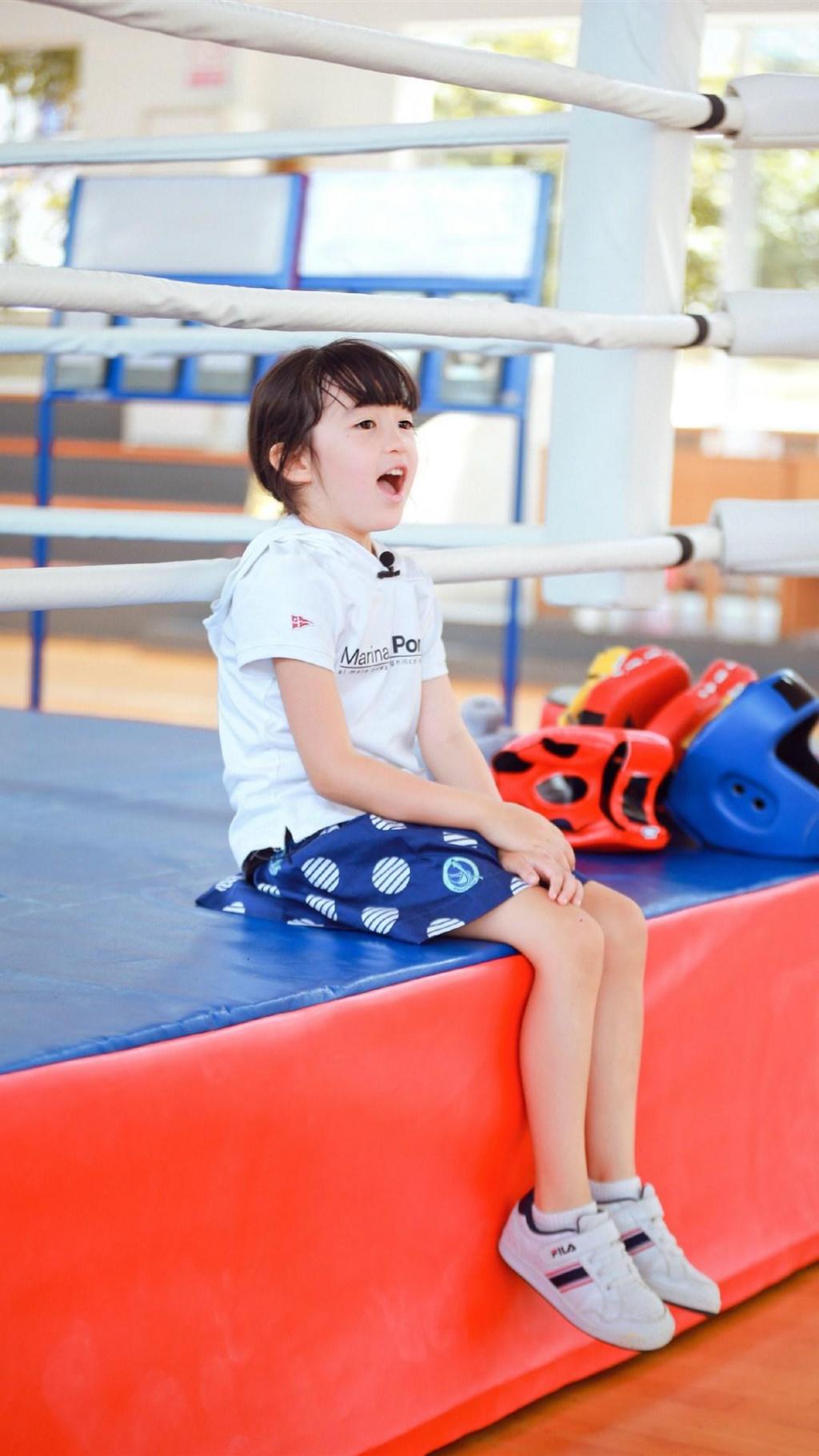 可爱夏天Poppy拳击场摄影手机壁纸