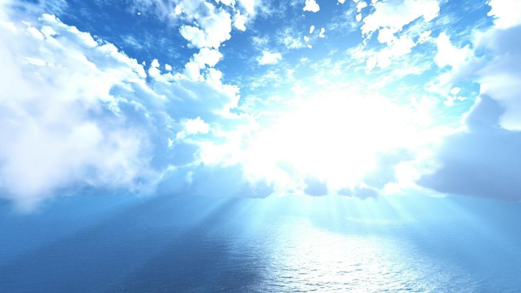 清新养眼的蓝天白云