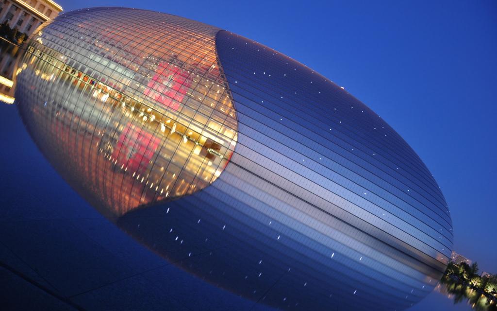 宏伟的北京国家大剧院