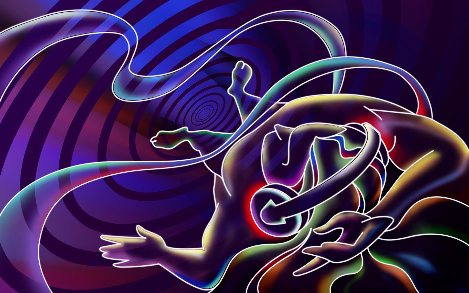 紫红色系宽屏线描,高清图片,电脑桌面-壁纸族