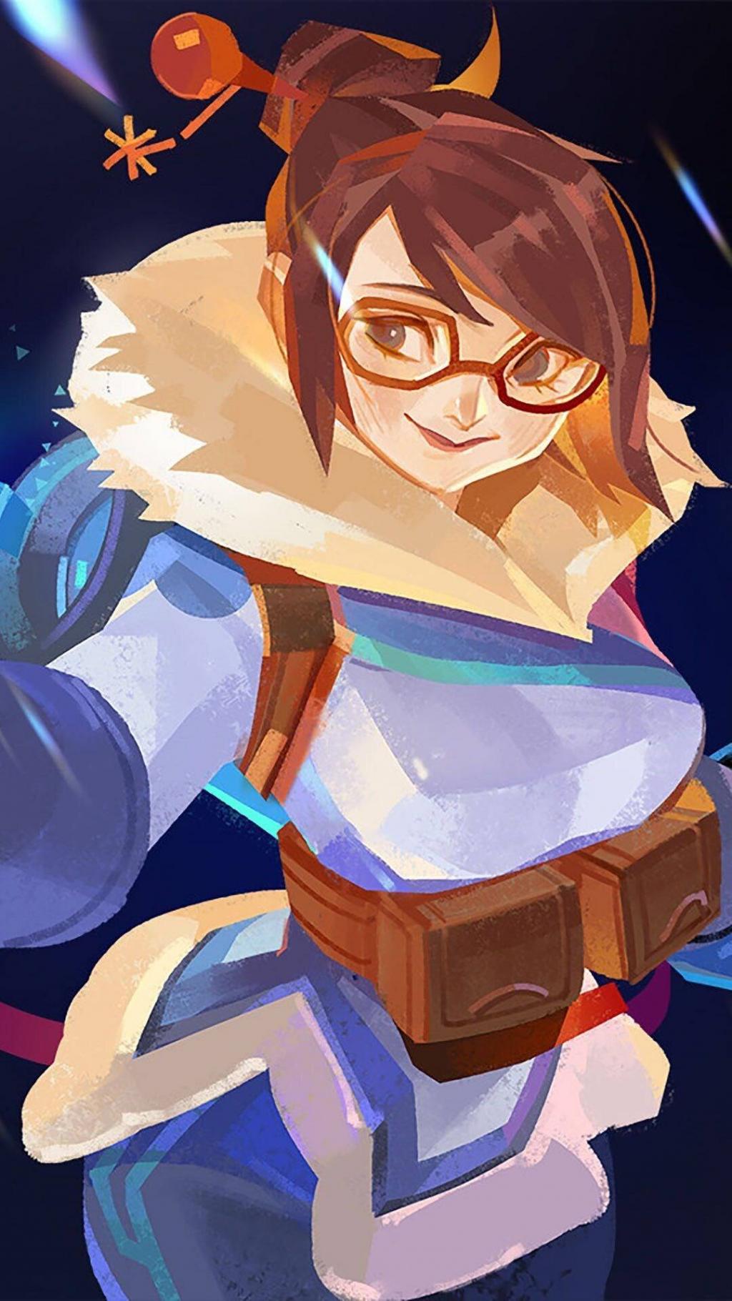 守望先锋几何手绘插画