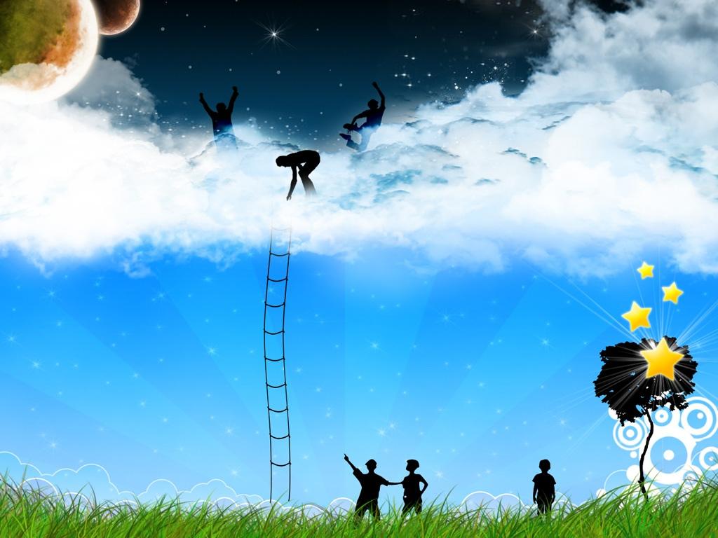 田园里乌云密布