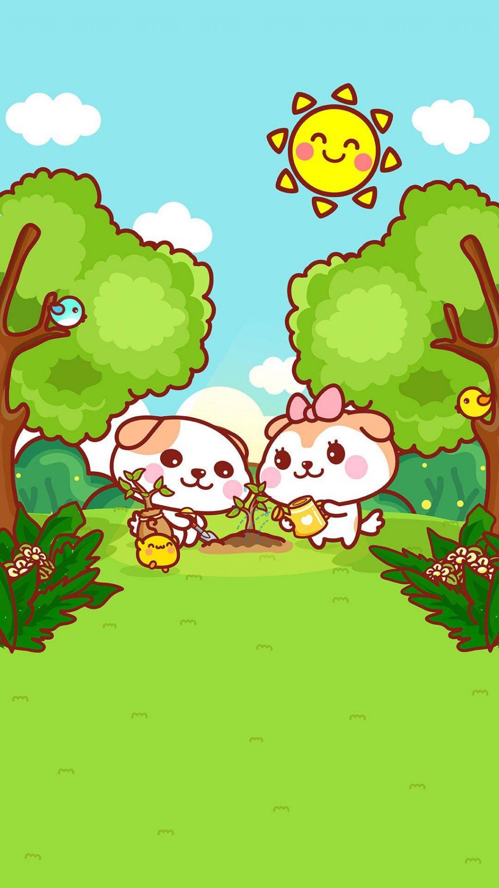 植树节卡通萌物