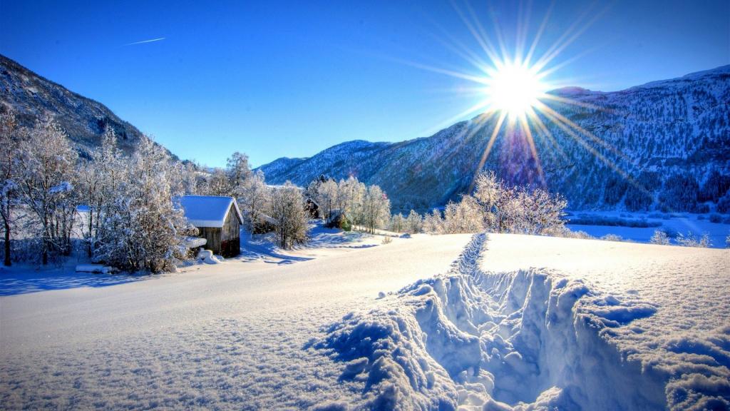 外国浪漫的唯美雪景