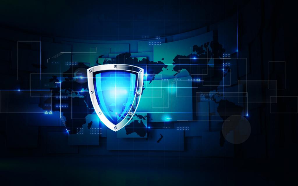 数据安全盾牌创意设计