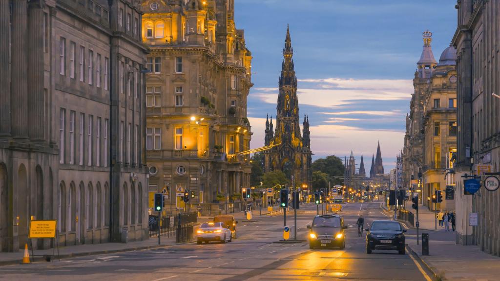 爱丁堡唯美黄昏美景