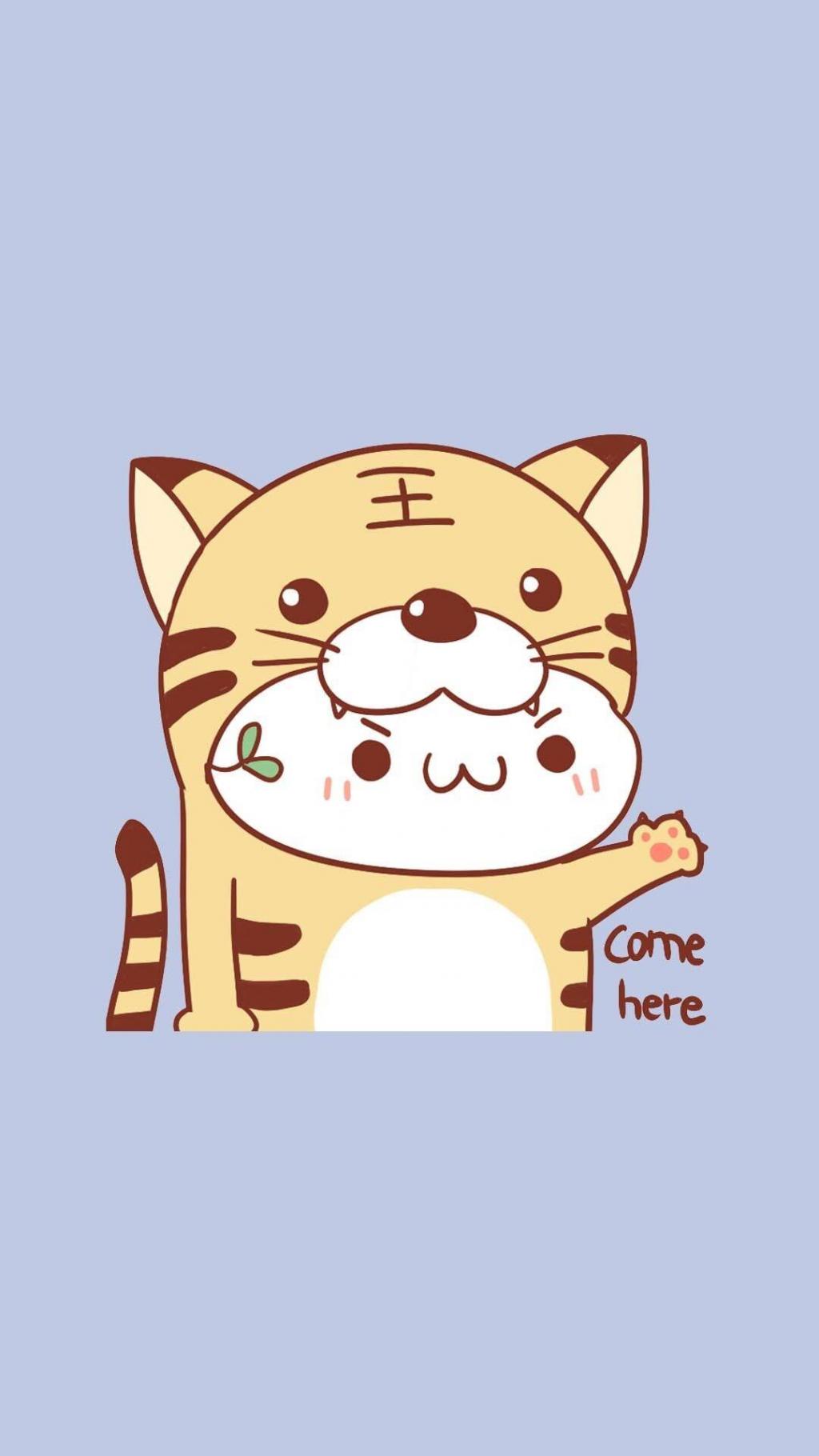 颜文字可爱动物背景