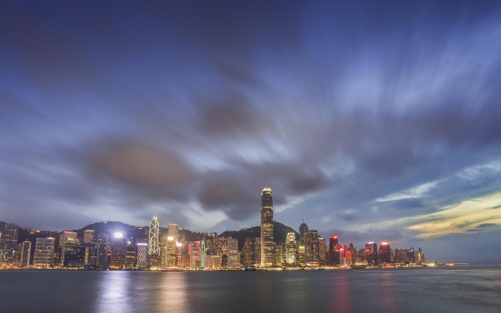 世界三大夜景之维多利亚港夜景