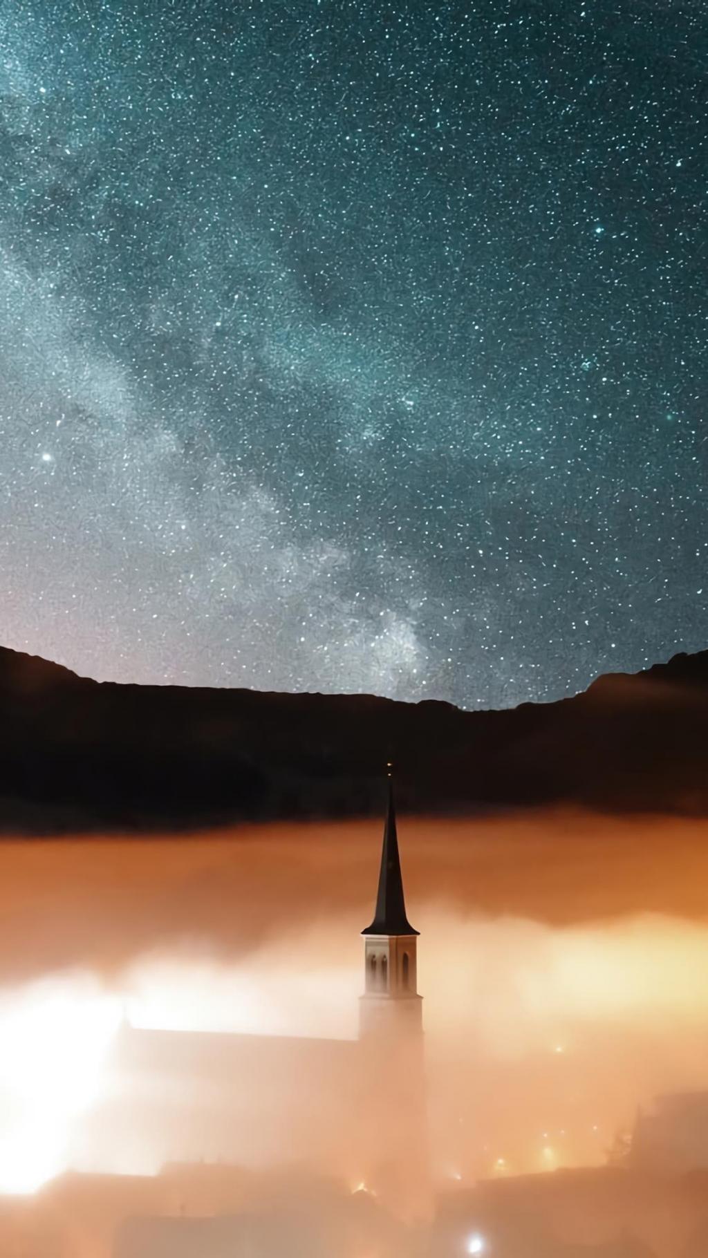 璀璨迷人的星空夜景