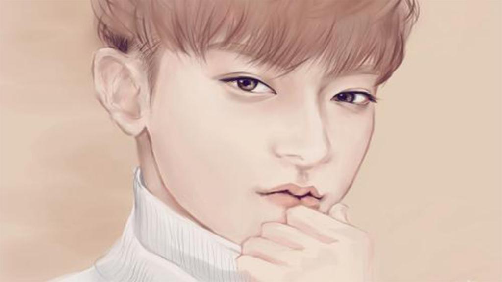 黄子韬微博背景插画