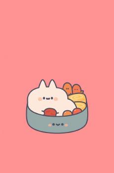 卡通可爱食品Q版手绘插画-4