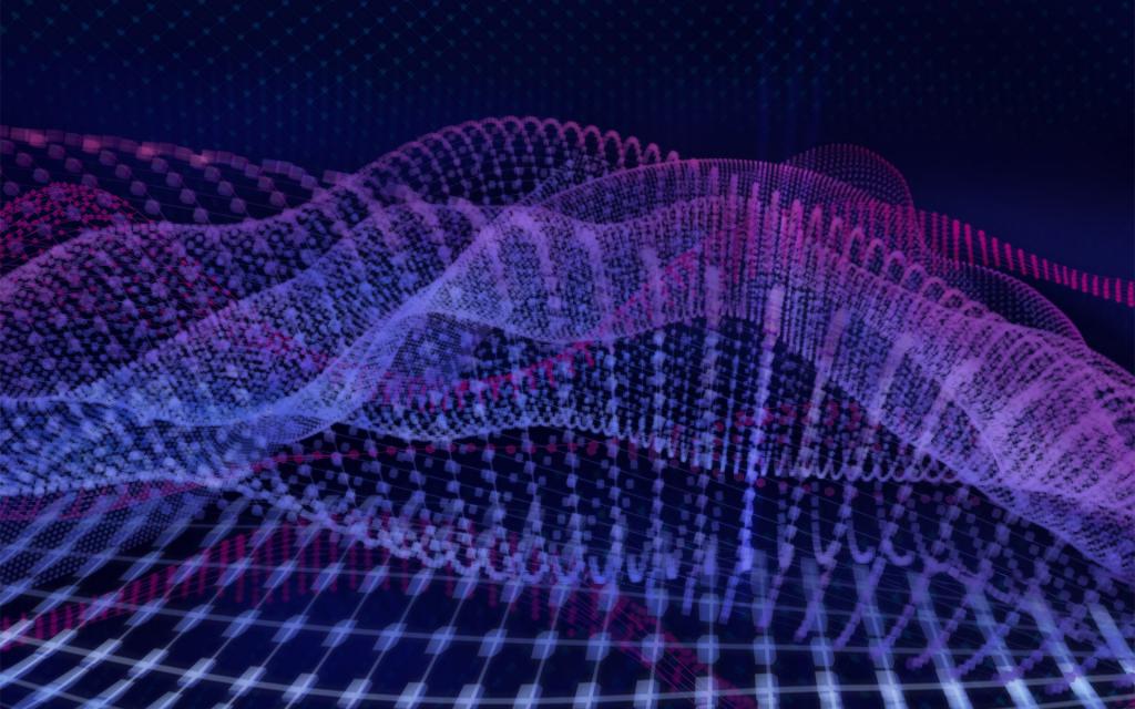 蓝色多层网纹眩光