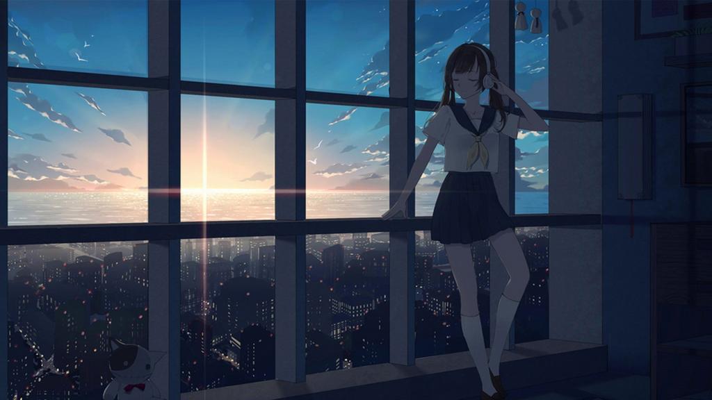 唯美二次元插画