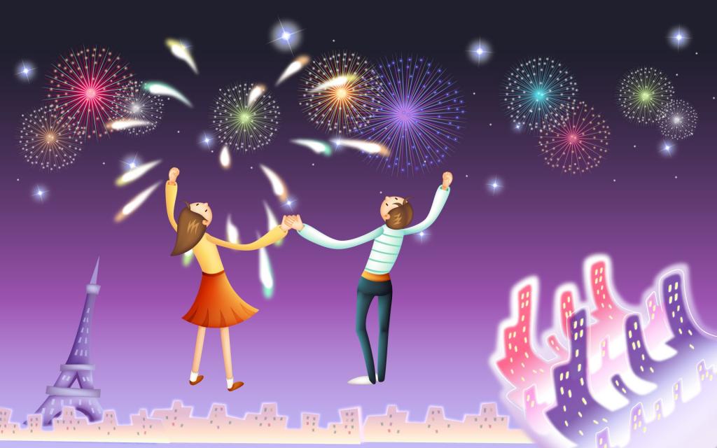 卡通可爱情人节