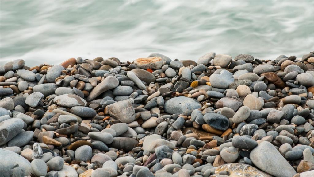 坚硬唯美的鹅卵石