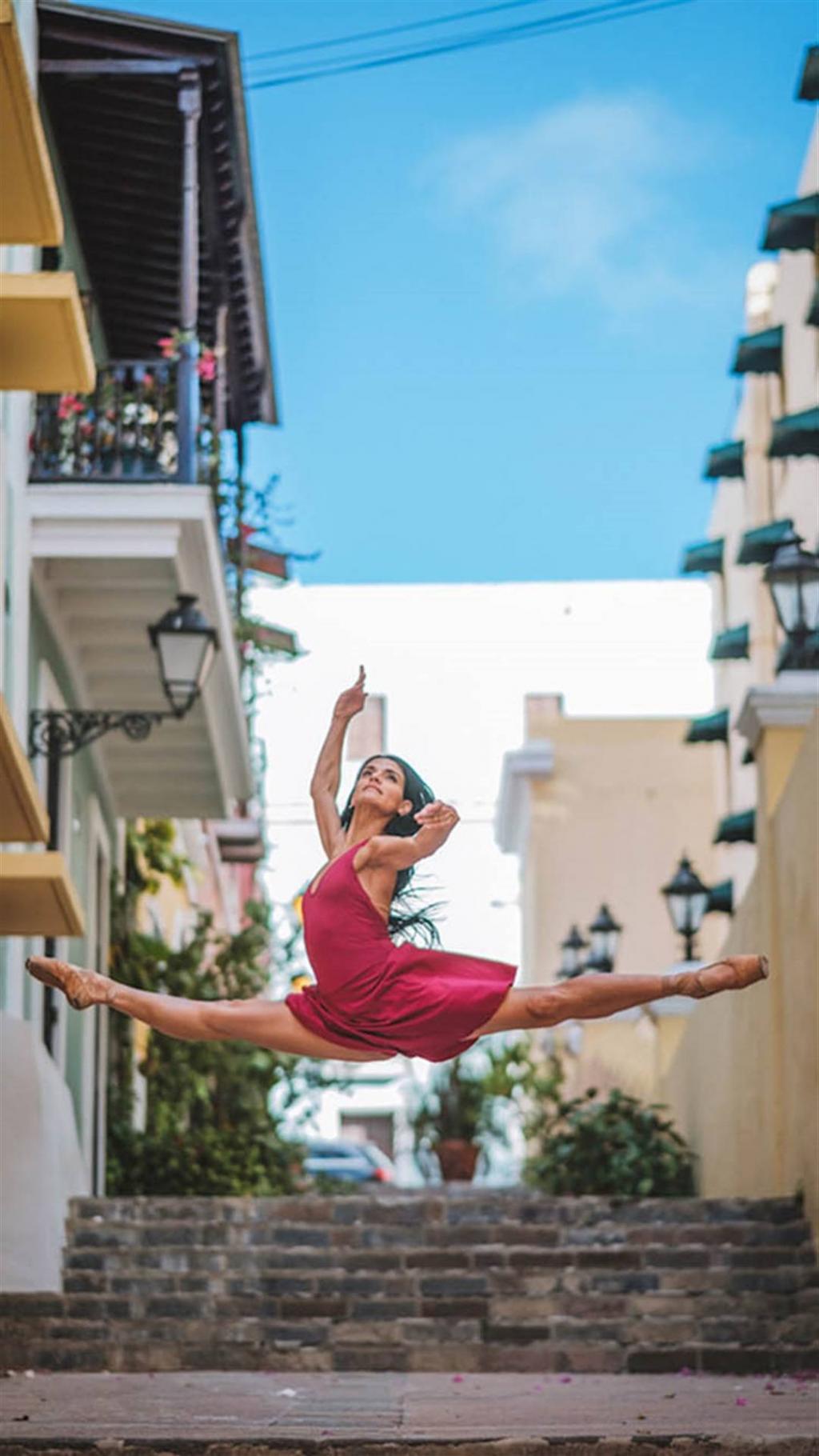 街头芭蕾舞者艺术图片