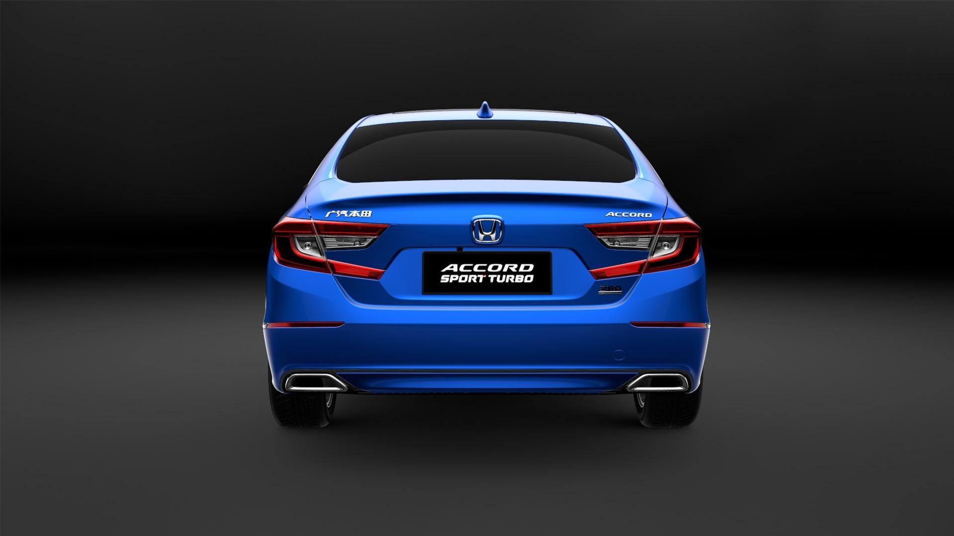 蓝色广汽honda第十代雅阁极光汽车