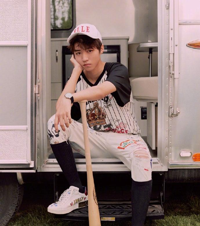 tfboys王俊凯棒球少年青春时尚写真