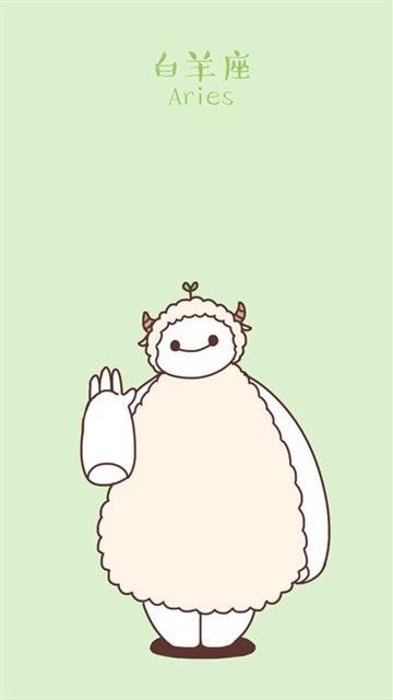 可爱大白十二星座