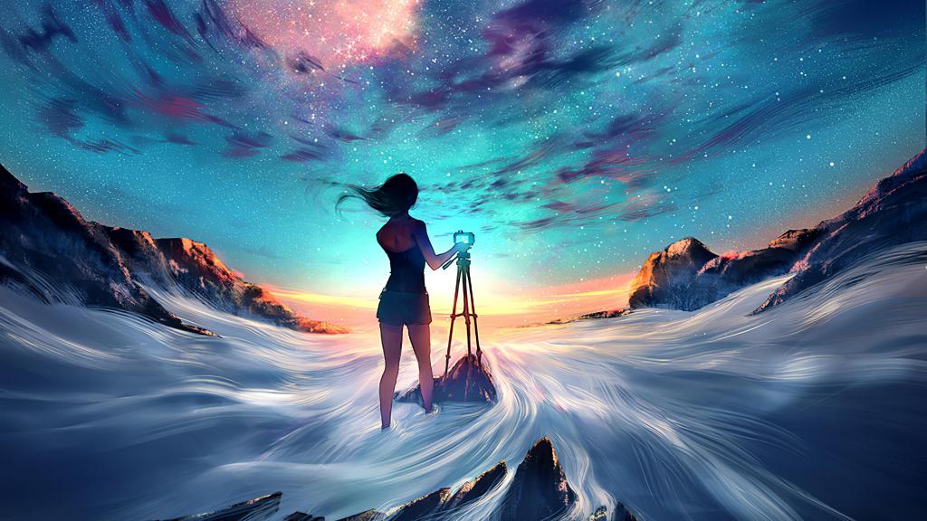 精选二次元美女插画