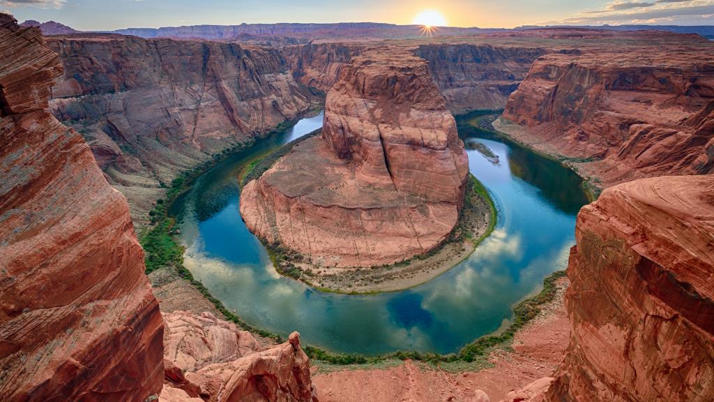 荒漠戈壁峡谷风景
