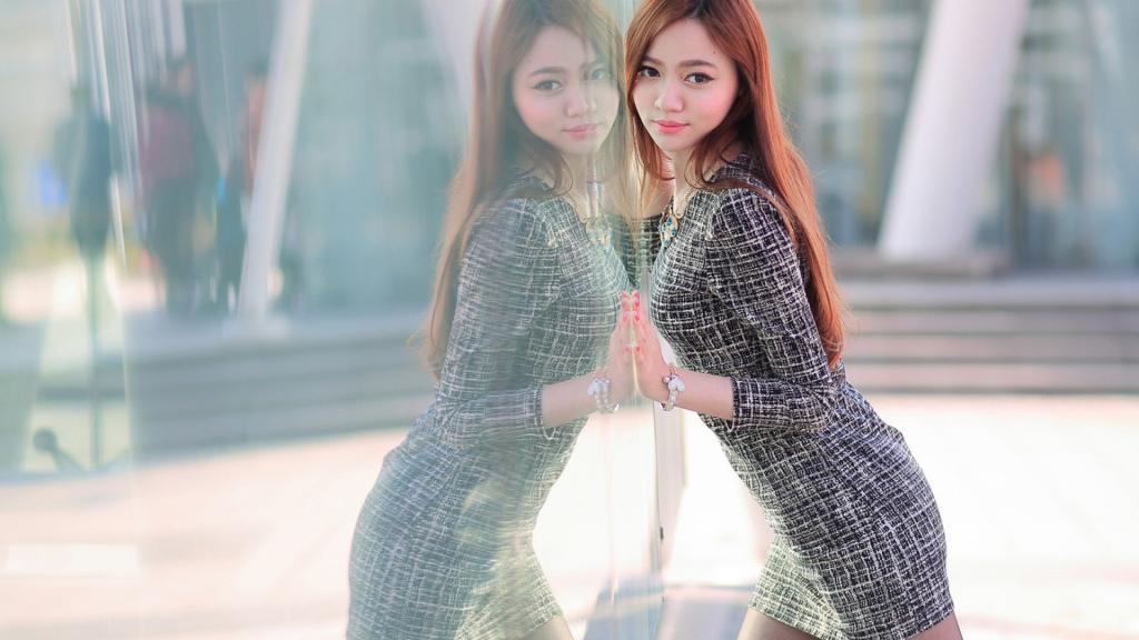 美女户外生活照