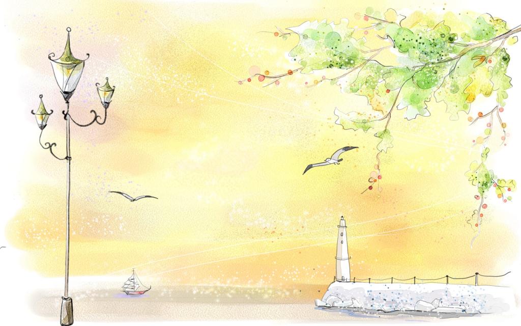 梦幻清新风光