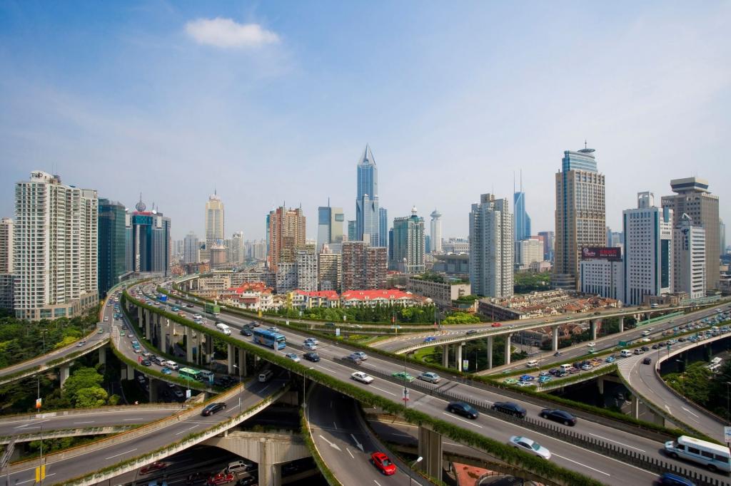 壮观的上海立交桥