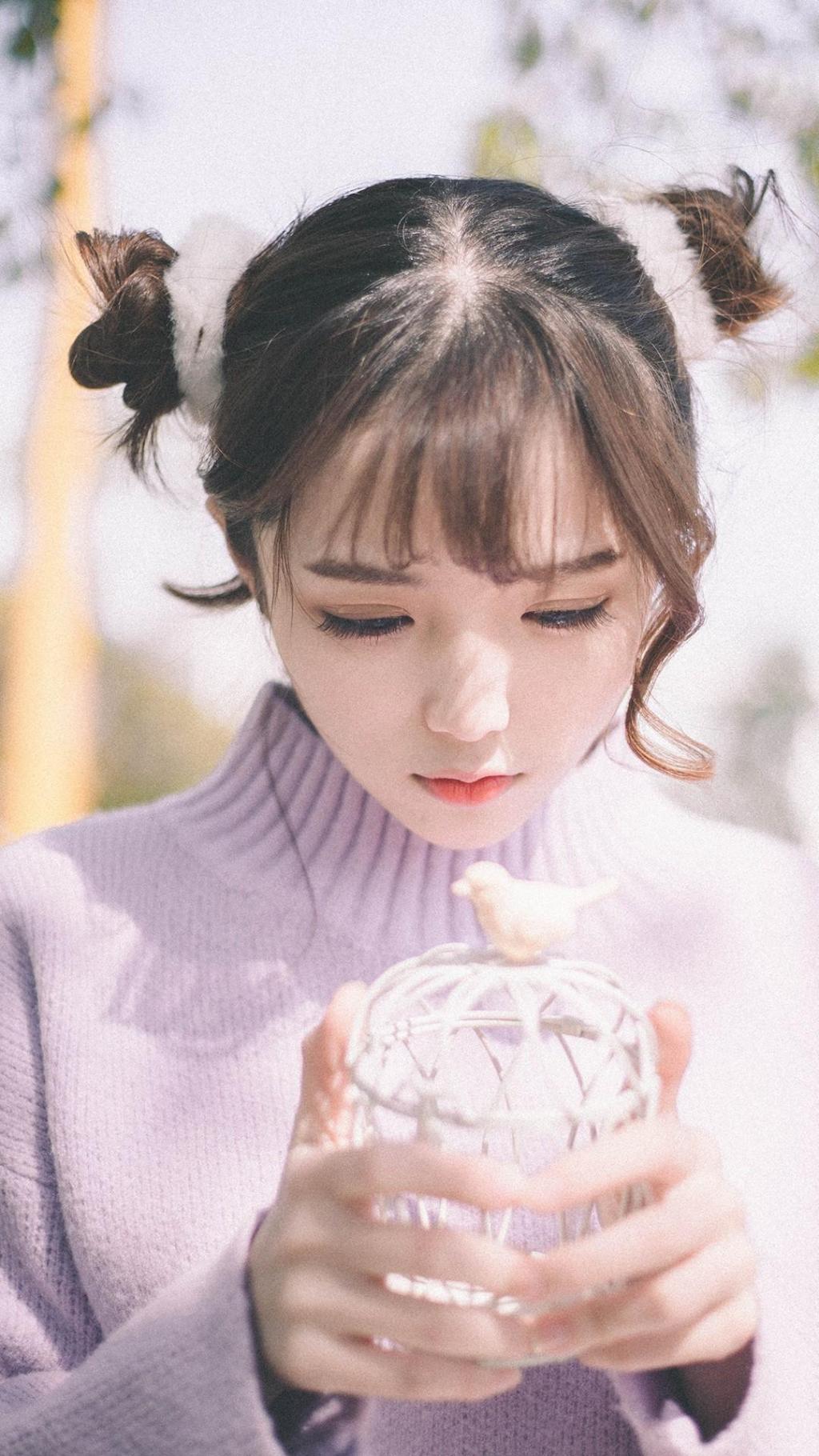 甜美美女写真手机壁纸