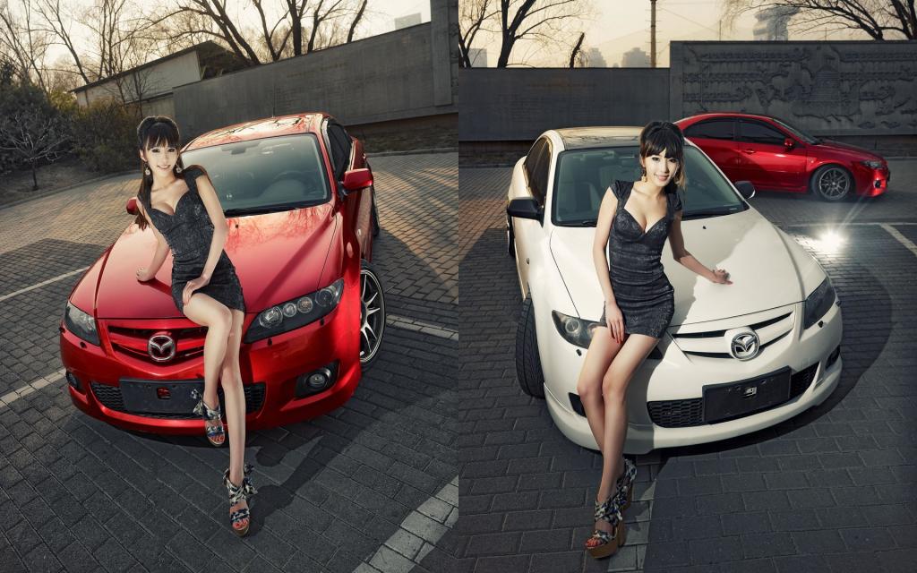 长腿车模美女