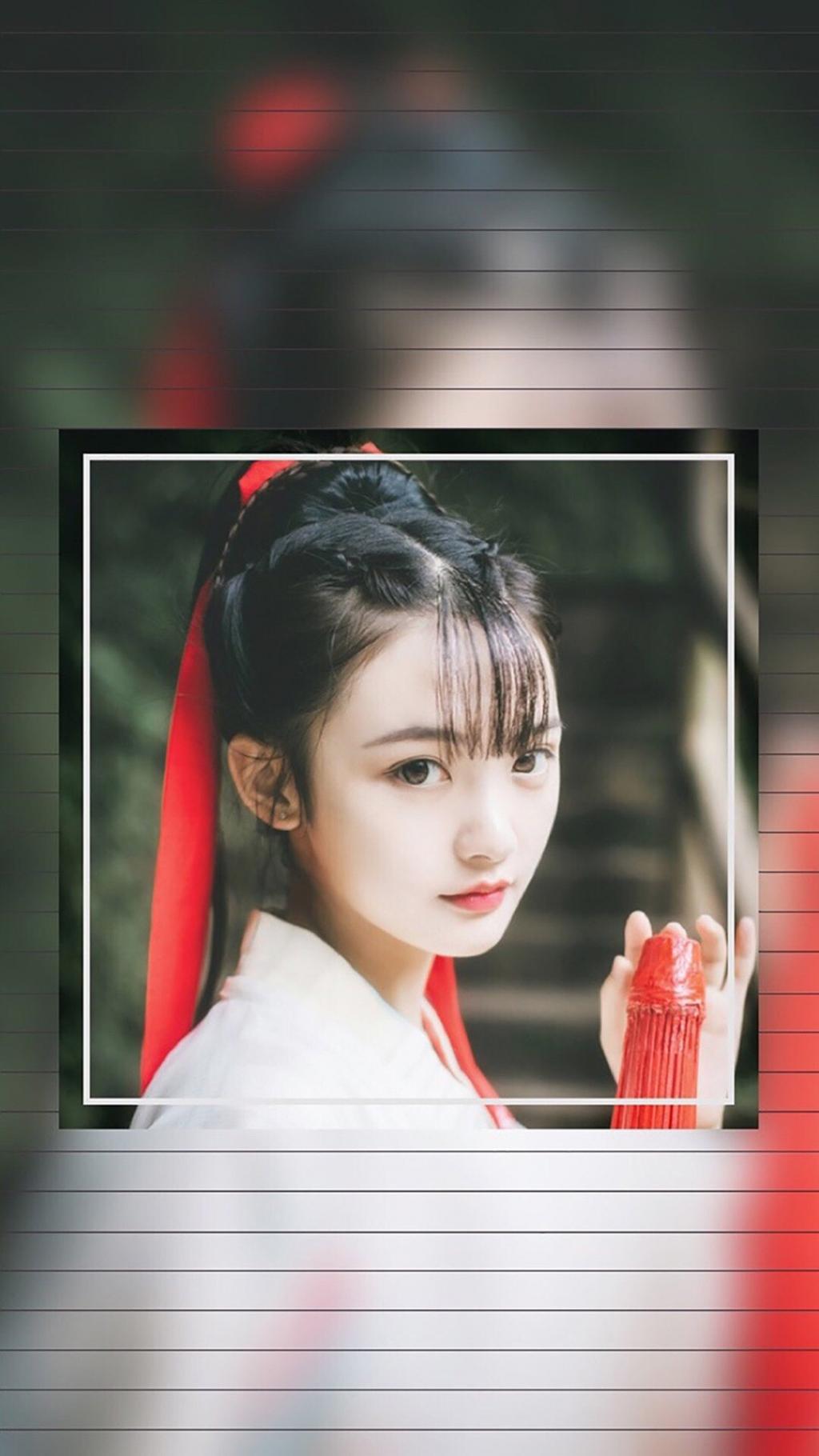 唯美清新脱俗美女