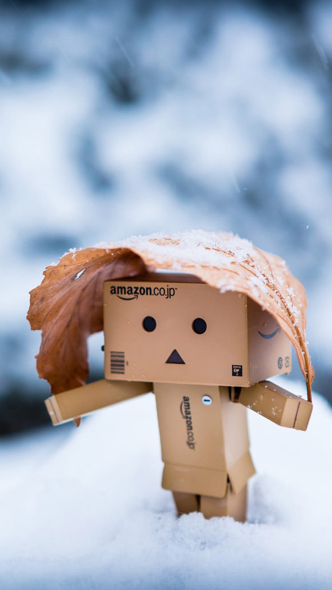 雪地中的纸盒人阿楞