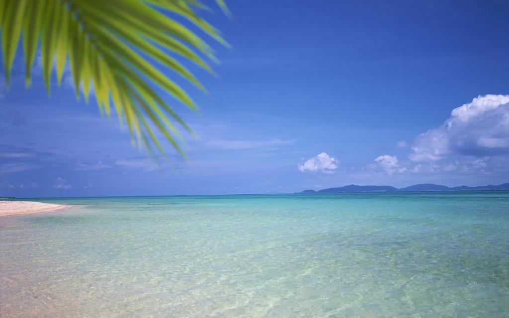美丽的海水沙滩风景