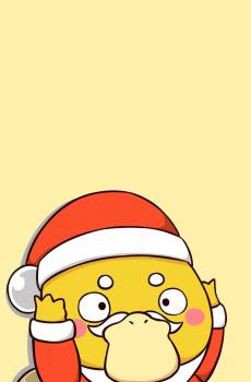 可爱可达鸭背景