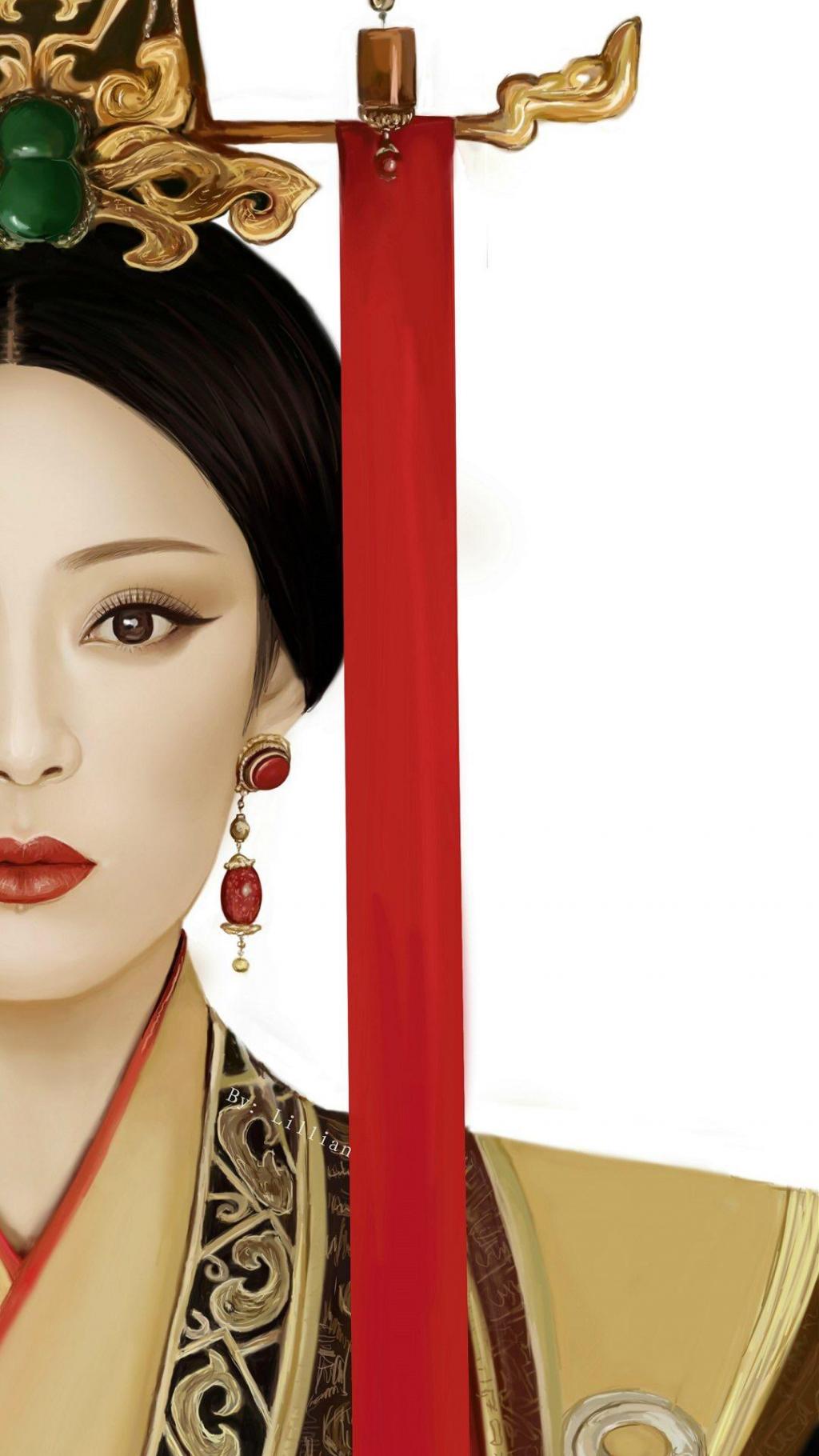 芈月传孙俪古风绘画手机壁纸