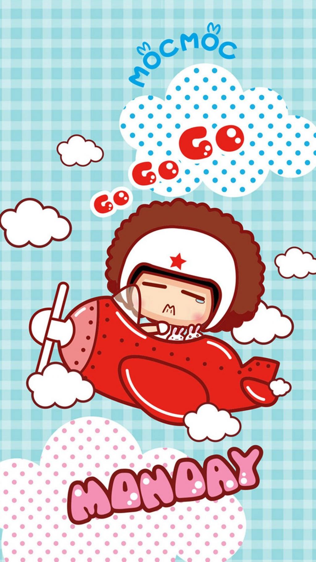 摩丝摩丝可爱卡通一周心情