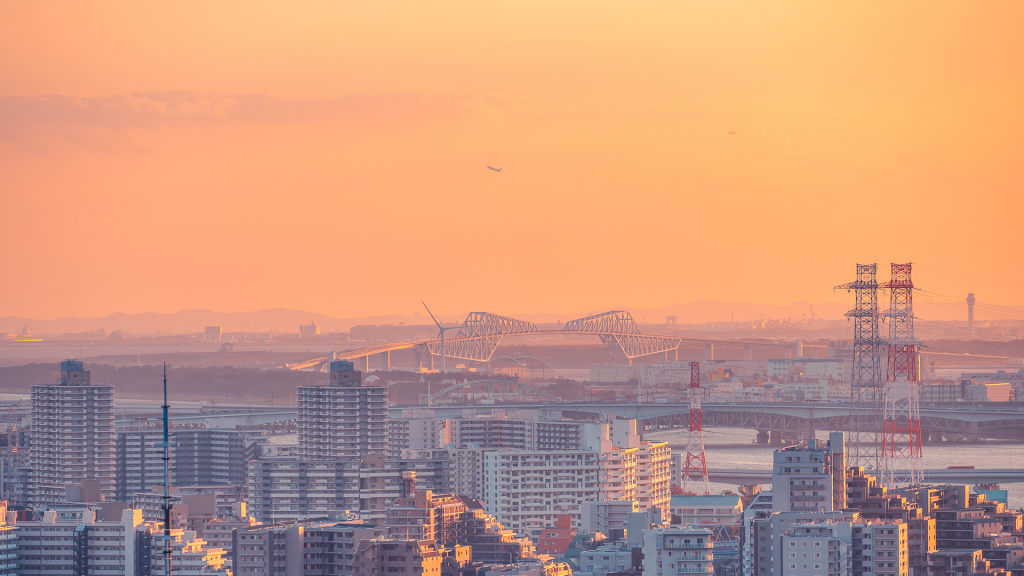 优美迷人的城市风光