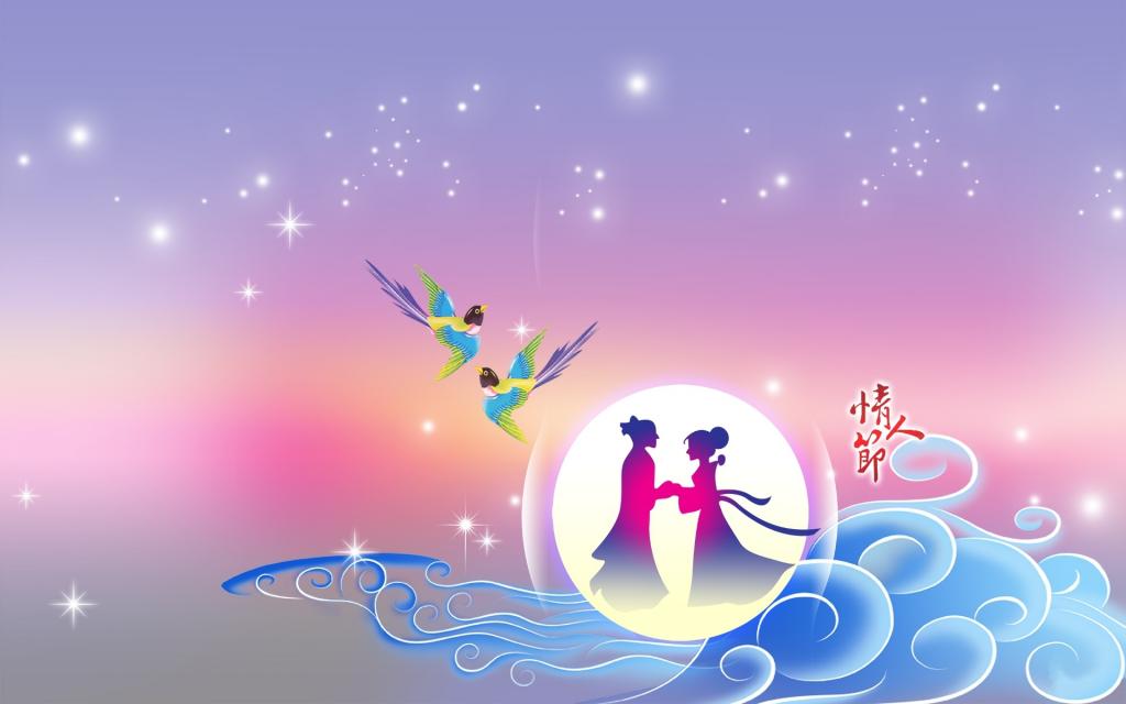 七夕牛郎织女鹊桥相会