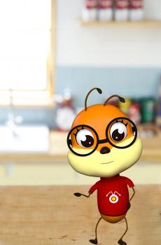 卡通形象蚂赛克