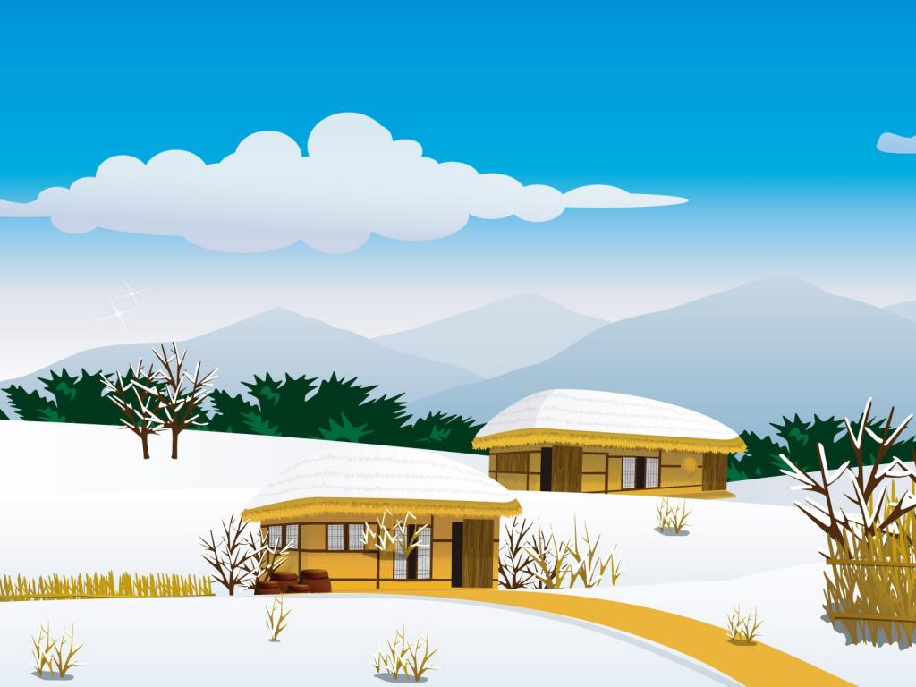 矢量冬天