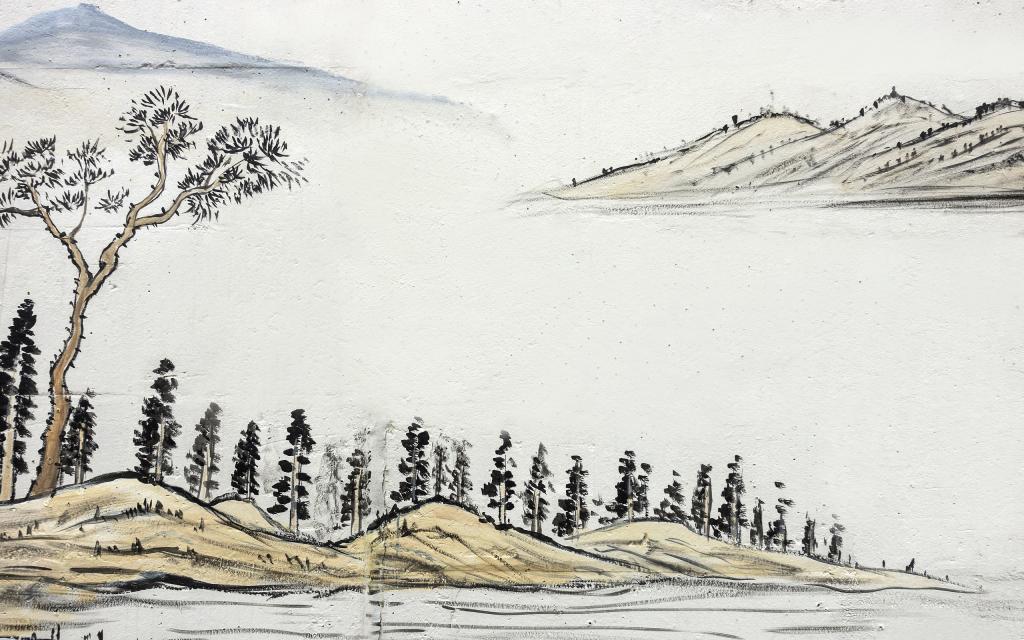 山水水墨画