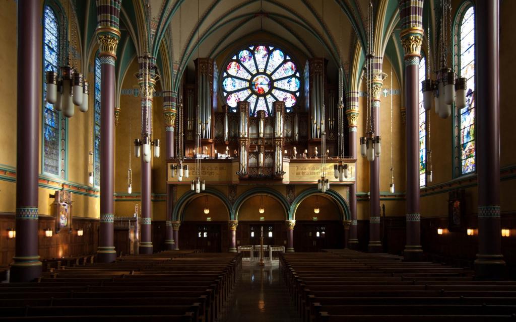 经典欧洲教堂大厅