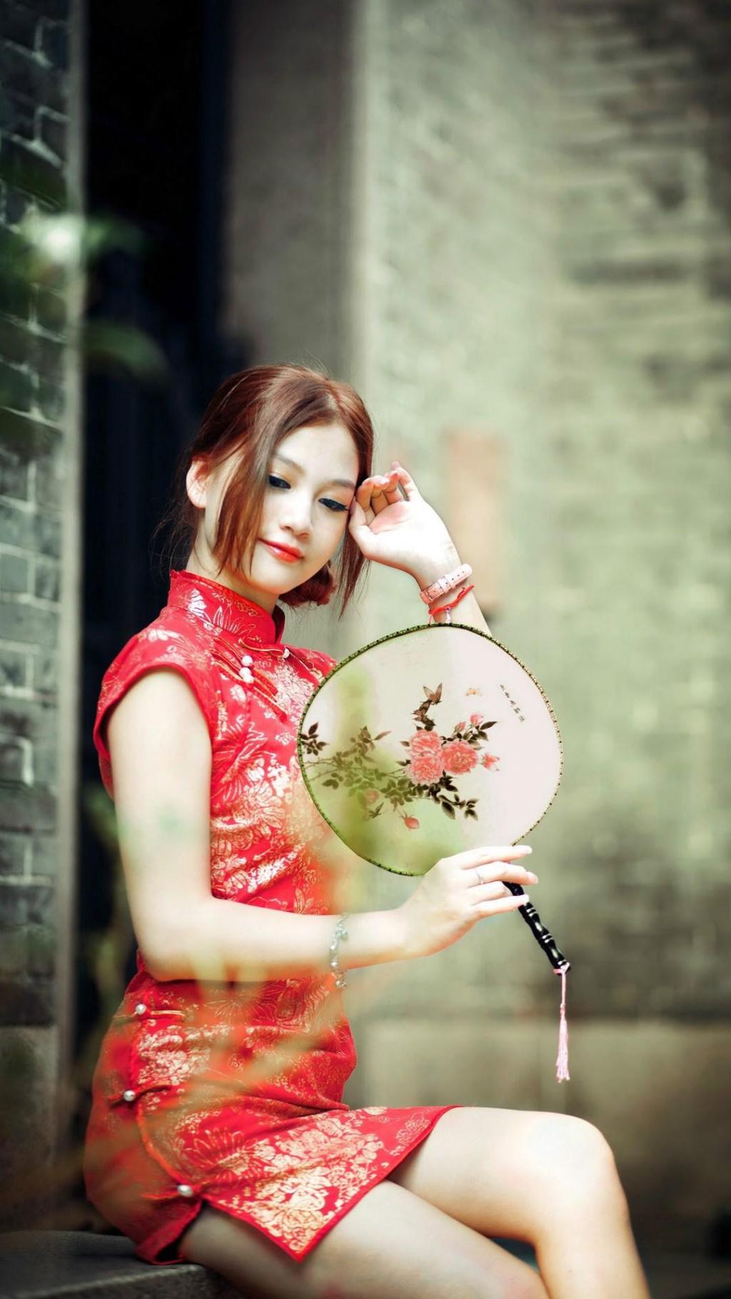 旗袍美女手机壁纸